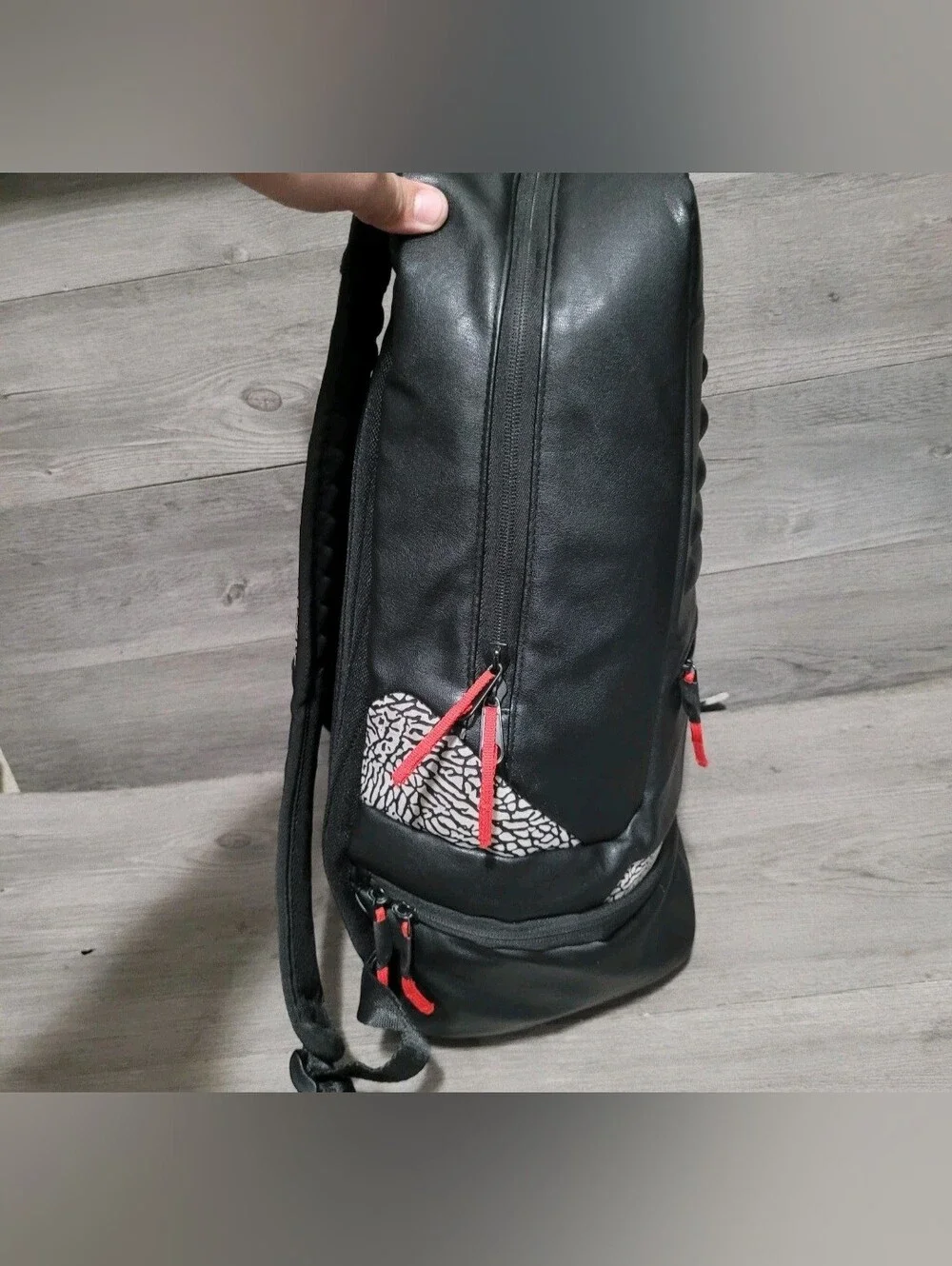 Air Jordan 3 III Retro Black Cement Laptop Bag Backpack Bred